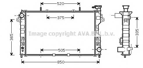 AVA QUALITY COOLING CR2077 Радиатор, охлаждение двига... AVA QUALITY COOLING CR2077 Радиатор, охлаждение двига...