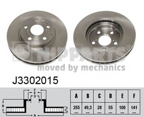 NIPPARTS J3302015 Тормозной диск NIPPARTS J3302015 Тормозной диск