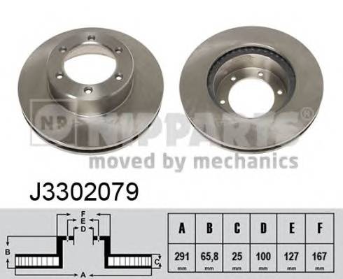 NIPPARTS J3302079 Тормозной диск NIPPARTS J3302079 Тормозной диск