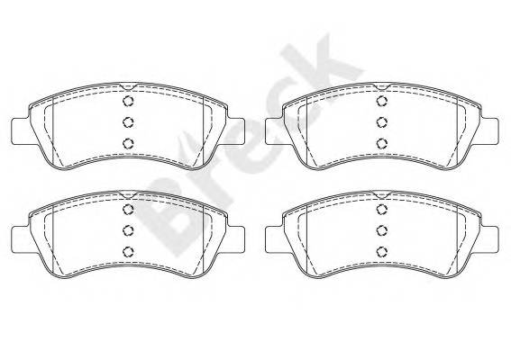 BRECK 23599 00 701 00 Комплект тормозных колодок