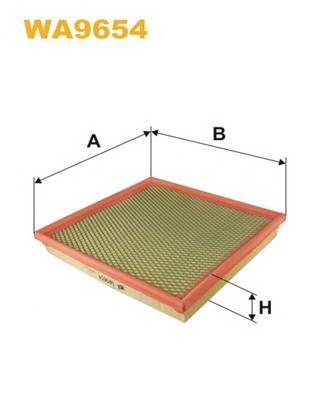 WIX FILTERS WA9654 Повітряний фільтр WIX FILTERS WA9654 Повітряний фільтр