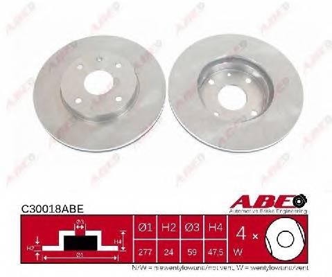 ABE C30018ABE Тормозной диск ABE C30018ABE Тормозной диск