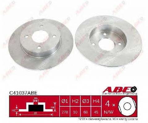 ABE C41037ABE Тормозной диск ABE C41037ABE Тормозной диск