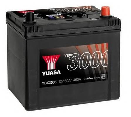 YUASA YBX3005 AKUMULATOR 60AH/450A P YUASA PROFESSIONAL