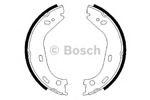 BOSCH 0 986 487 126 Комплект гальмівних колодо...
