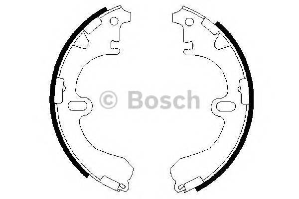 BOSCH 0 986 487 422 Комплект гальмівних колодо...