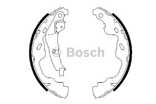 BOSCH 0 986 487 665 Комплект гальмівних колодо... BOSCH 0 986 487 665 Комплект гальмівних колодо...
