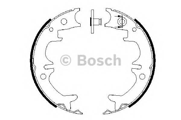 BOSCH 0 986 487 680 Комплект гальмівних колодо...