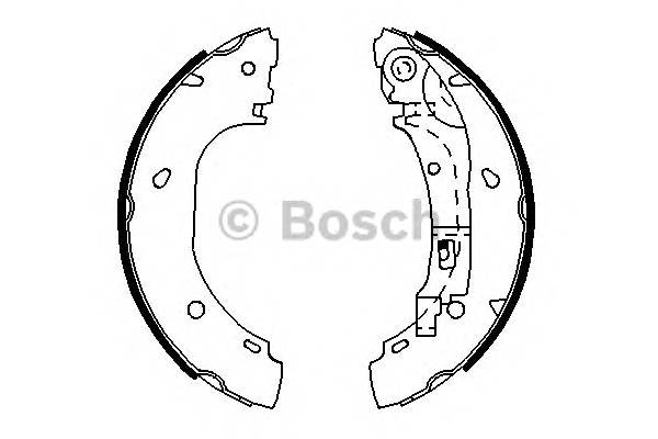 BOSCH 0 986 487 701 Комплект тормозных колодок