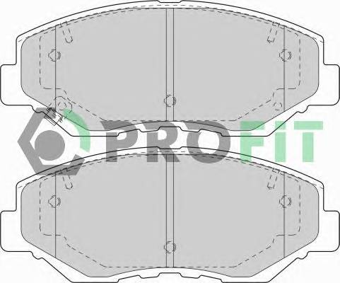 PROFIT 5000-1658 Колодки гальмівні дискові PROFIT 5000-1658 Колодки гальмівні дискові