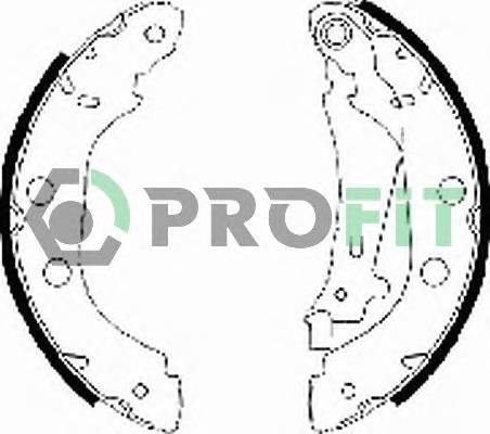 PROFIT 5001-0577 Колодки гальмівні барабанн... PROFIT 5001-0577 Колодки гальмівні барабанн...