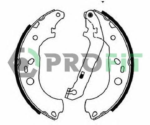 PROFIT 5001-0687 Колодки гальмівні барабанн...