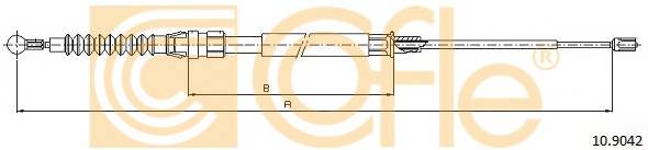 COFLE 10.9042 Трос стояночного гальма COFLE 10.9042 Трос стояночного гальма