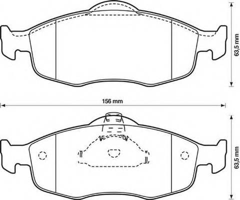 JURID 571832J Комплект гальмівних колодо...