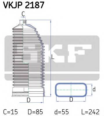SKF VKJP 2187 Комплект пылника, рулевое у