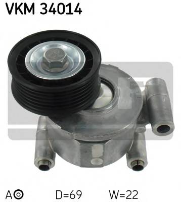 SKF VKM 34014 Натяжний ролик, поліклінов... SKF VKM 34014 Натяжний ролик, поліклінов...