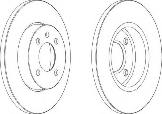 FERODO DDF205 Тормозной диск Ferodo