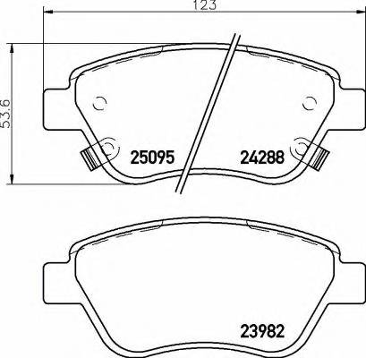 BREMBO P59081 KLOCKI HAMULC. OPEL ADAM  12- PRZOD BREMBO P59081 KLOCKI HAMULC. OPEL ADAM  12- PRZOD