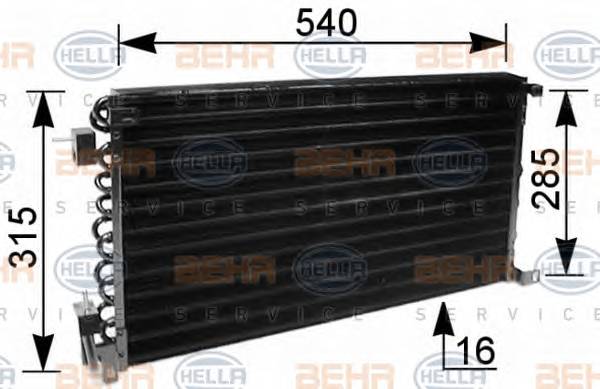 HELLA 8FC 351 036-041 Конденсатор, кондиционер