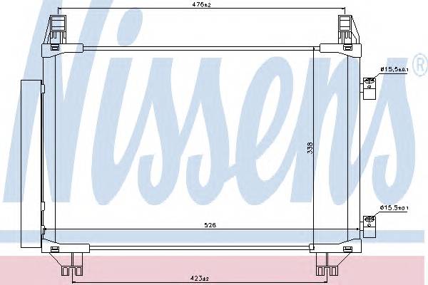 NISSENS 940050 Конденсатор, кондиционер