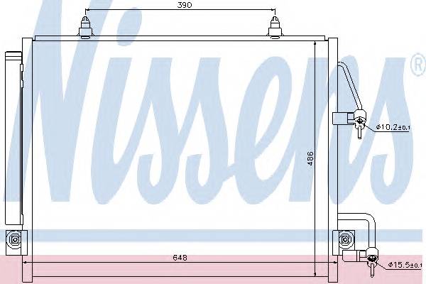 NISSENS 940166 Конденсатор, кондиционер NISSENS 940166 Конденсатор, кондиционер
