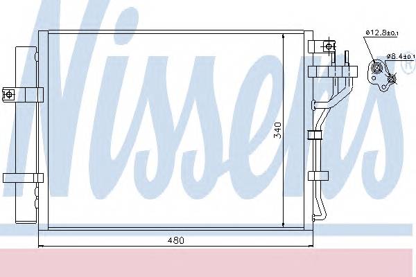 NISSENS 940219 Конденсатор, кондиционер NISSENS 940219 Конденсатор, кондиционер