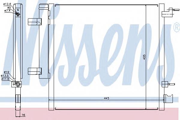 NISSENS 940247 Конденсатор, кондиционер NISSENS 940247 Конденсатор, кондиционер