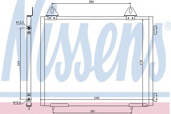 NISSENS 94327 Конденсатор, кондиционер NISSENS 94327 Конденсатор, кондиционер