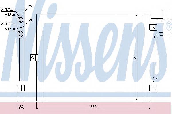 NISSENS 94715 Конденсатор, кондиционер