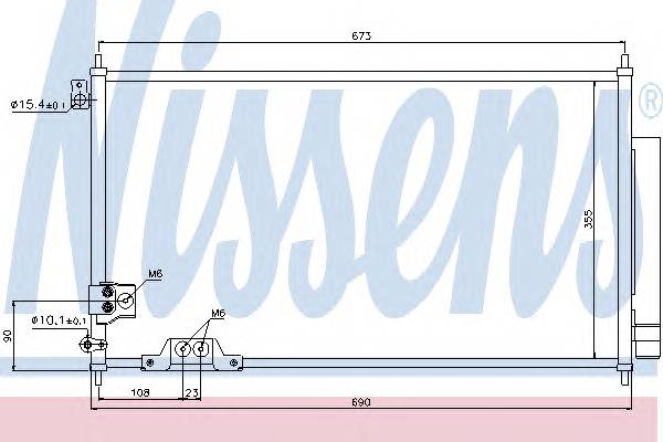 NISSENS 94788 Конденсатор, кондиционер
