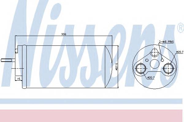 NISSENS 95461 Осушитель, кондиционер