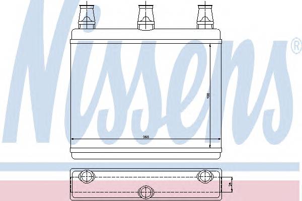 NISSENS 70517 Теплообменник, отопление с