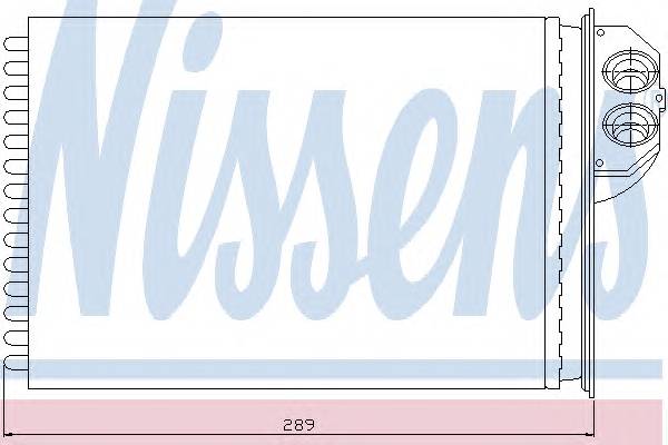 NISSENS 72943 Теплообменник, отопление с