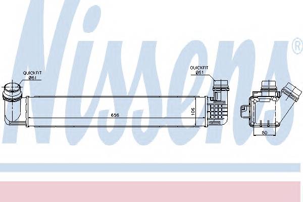 NISSENS 96546 Интеркулер