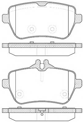 ROADHOUSE 21535.00 Комплект тормозных колодок...