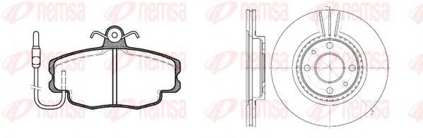 REMSA 8141.02 Комплект гальм, дисковий га... REMSA 8141.02 Комплект гальм, дисковий га...