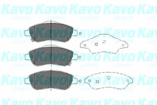 KAVO PARTS KBP-2041 Комплект тормозных колодок... KAVO PARTS KBP-2041 Комплект тормозных колодок...