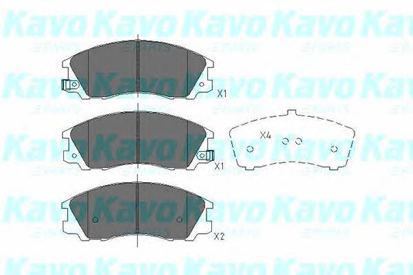 KAVO PARTS KBP-3016 Комплект тормозных колодок... KAVO PARTS KBP-3016 Комплект тормозных колодок...