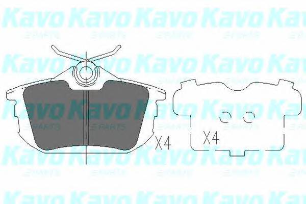 KAVO PARTS KBP-5513 Комплект тормозных колодок