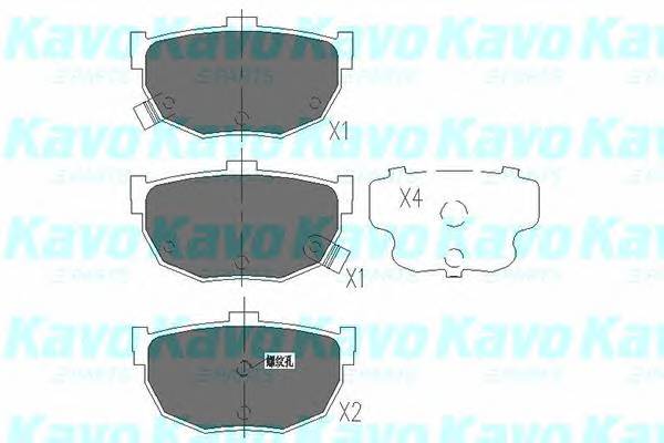 KAVO PARTS KBP-6544 Комплект тормозных колодок