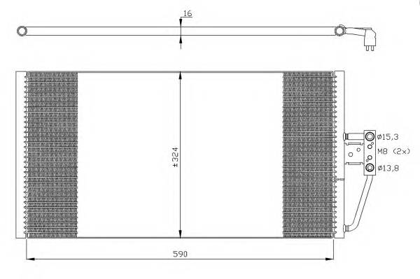 NRF 35295 Конденсатор, кондиционер NRF 35295 Конденсатор, кондиционер