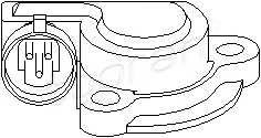 TOPRAN 206 028 Датчик, положение дроссель