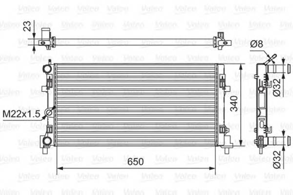 VALEO 701522 Радиатор системы охлаждени... VALEO 701522 Радиатор системы охлаждени...