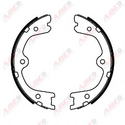 ABE C01064ABE Комплект тормозных колодок...