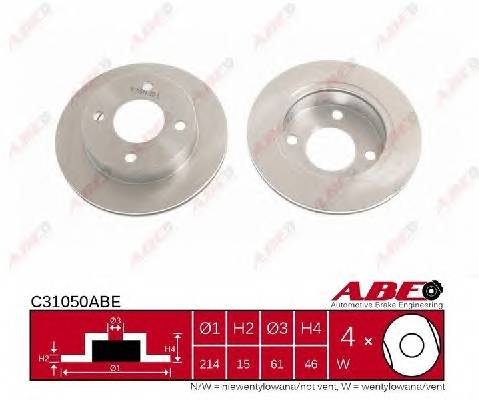 ABE C31050ABE Гальмівний диск ABE C31050ABE Гальмівний диск
