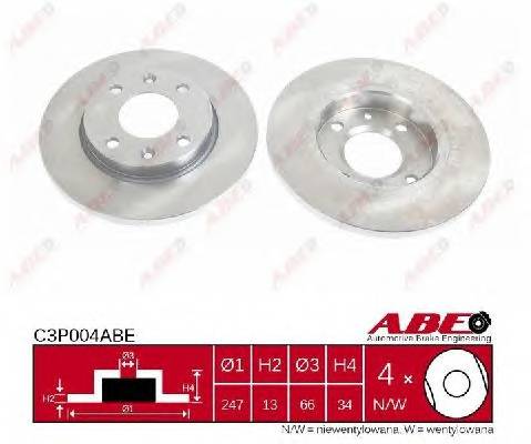ABE C3P004ABE Тормозной диск ABE C3P004ABE Тормозной диск