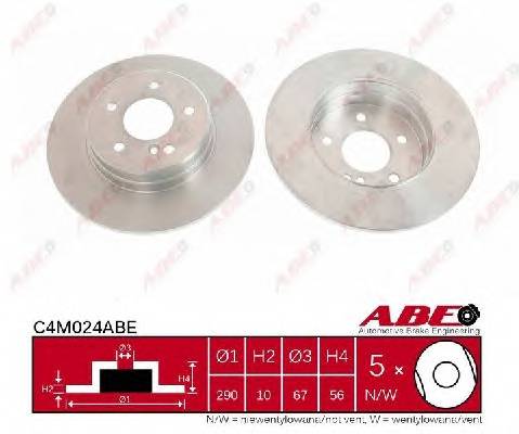 ABE C4M024ABE Гальмівний диск ABE C4M024ABE Гальмівний диск