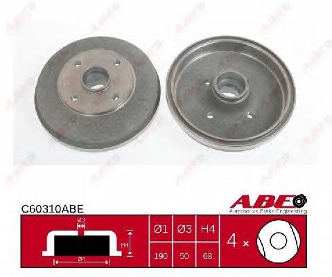 ABE C60310ABE Гальмівний барабан ABE C60310ABE Гальмівний барабан