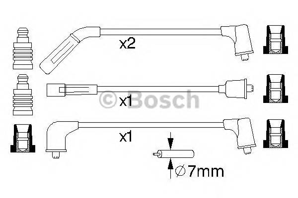 BOSCH 0 986 356 988 Комплект проводов зажигани