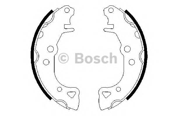 BOSCH 0 986 487 252 Комплект тормозных колодок